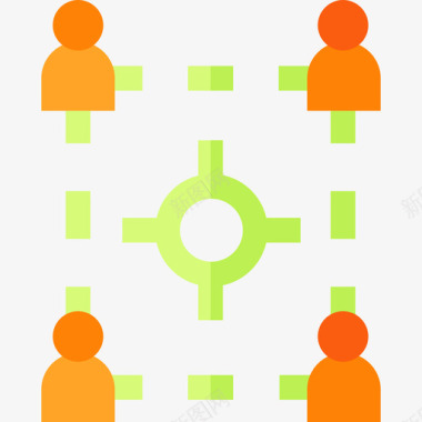 服务器网络数据库和服务器13扁平图标图标