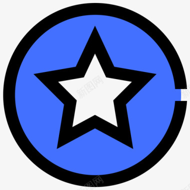 星ui57蓝色图标图标