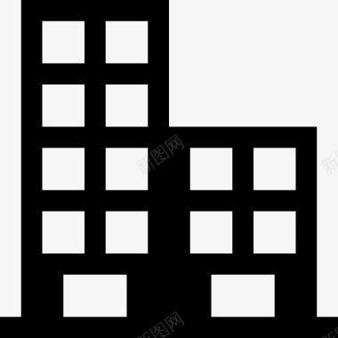 多层办公楼公寓商业图标图标