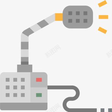 9键麦克风会议9扁平图标图标