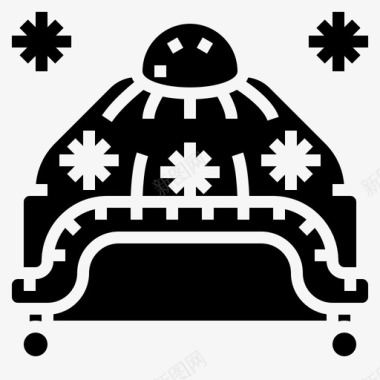纱帽服装冬季图标图标