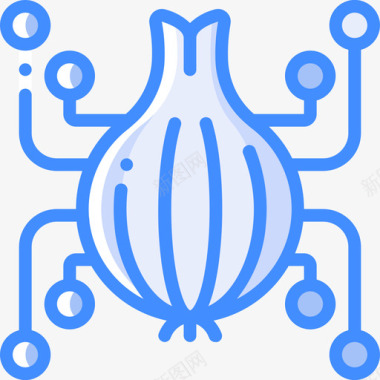 Tor深网蓝色图标图标