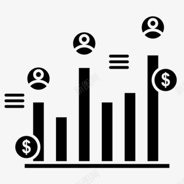 柱状比例图商业柱状图商业骑马图标图标