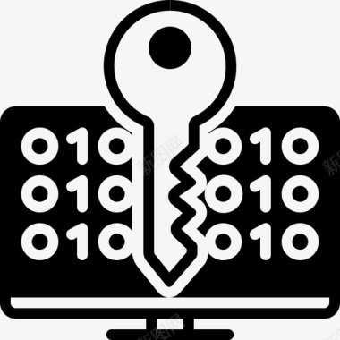 安全技术解密网络安全技术图标图标