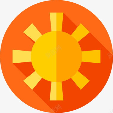太阳光束太阳自然灾害30平坦图标图标