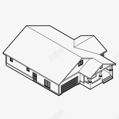 小屋小屋建筑家图标图标