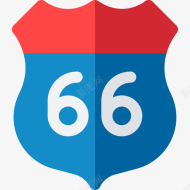 66号公路美国14号平坦图标图标