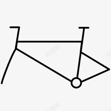 自行车车架自行车自行车零件图标图标