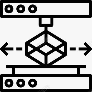 三维起伏背景三维三维建模线性图标图标