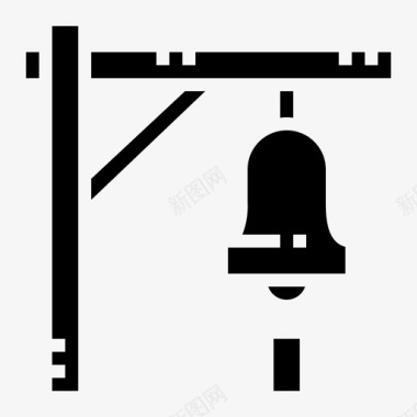 蒸汽列车铃声警报通知图标图标