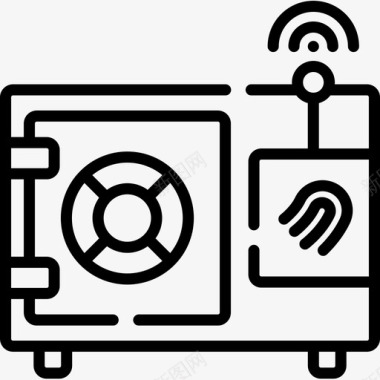 不止50OFF保险箱智能家居50线性图标图标