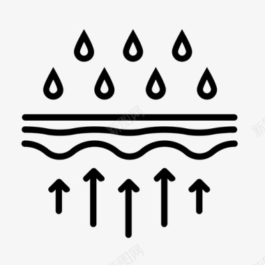 雨水防水滴水雨水图标图标