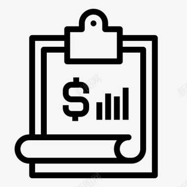 财务报告财务报告业务剪贴板图标图标