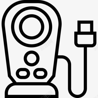 火焰小图标音频小工具9线性图标图标