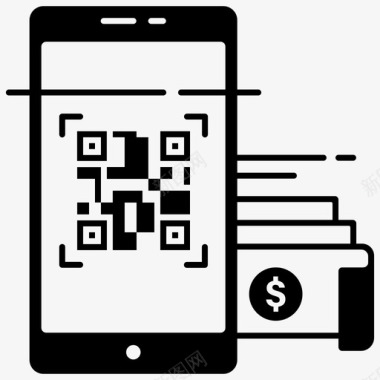 二维码支付数字钱包电子钱包图标图标