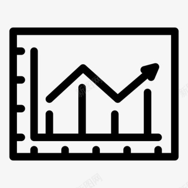 预算分析线图分析图表图标图标