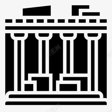 希腊帕特农神庙雅典帕台农神庙雅典帕特农神庙建筑图标图标