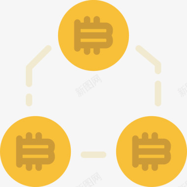 比特币增值比特币比特币104扁平图标图标