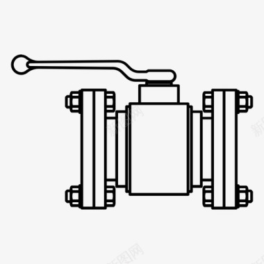 工业用球阀球阀截止阀图标图标