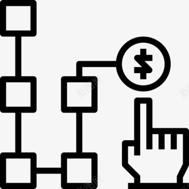 一卡通消费商业与金融消费者行为1线性图标图标