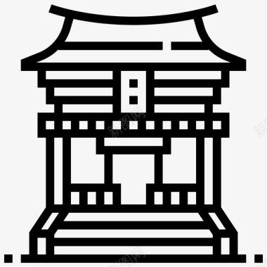 日本刀剑伊纳里神社伊那里神社地标图标图标