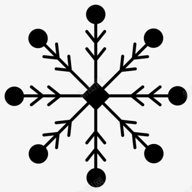 下雪庆祝圣诞节图标图标