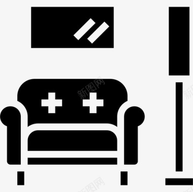 候车169号酒店候车室满座图标图标