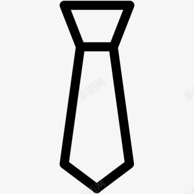领带时尚男人图标图标
