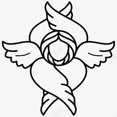 天使塔罗牌天使之神天使长圣经图标图标