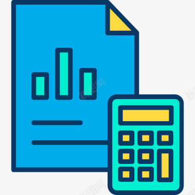 预算分析分析金融117线性颜色图标图标