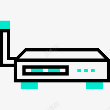 72DP路由器电子72单色图标图标