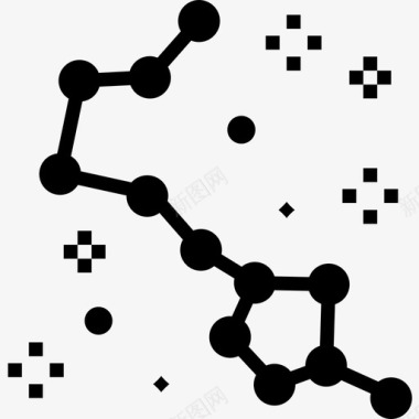 太空星座太空124实心图标图标