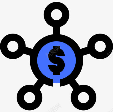 商务金融科技11蓝色图标图标