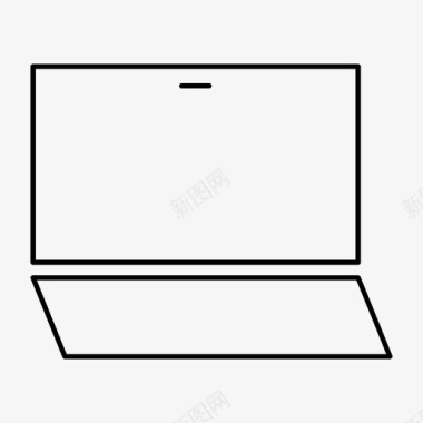 办公室伏案工作笔记本电脑互联网在线图标图标