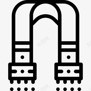 波浪围巾围巾针线活线状图标图标