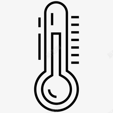 温度计体温测量装置图标图标