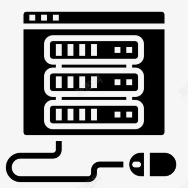 托管服务器机架服务器控制网络托管70填充图标图标
