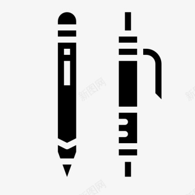 人在写字铅笔办公室学校图标图标