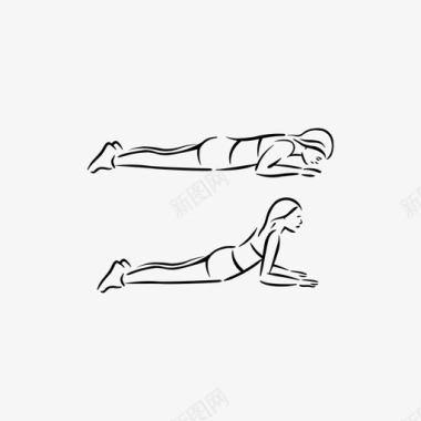 健身运动拱门训练瑜伽健身操图标图标