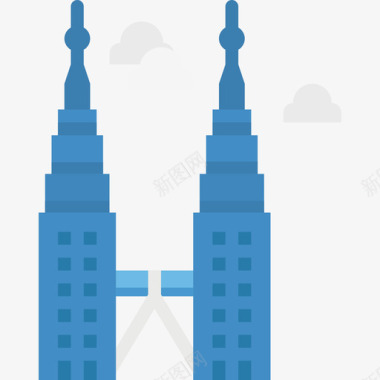 马石油双子塔landmark21公寓图标图标