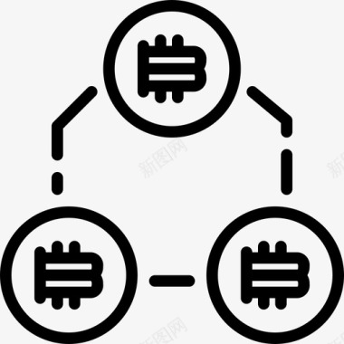 线性背景图比特币比特币106线性图标图标