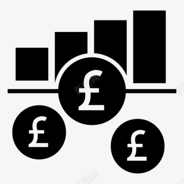 会计财务英镑流动性业务现金图标图标