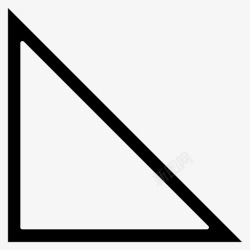 直角形直角三角形肘形场地图标高清图片