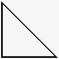 直角形直角三角形肘形场地图标高清图片