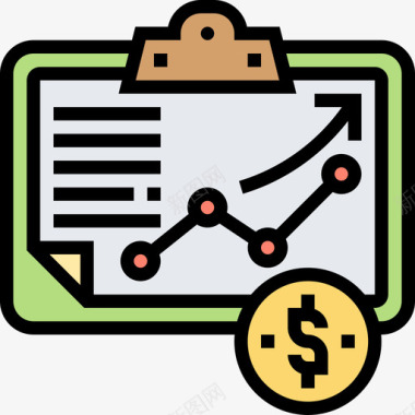 多彩线条策略财务策略12线条颜色图标图标