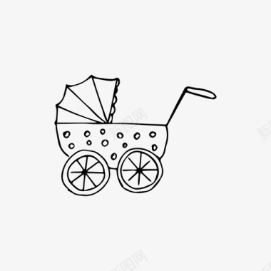 新生儿婴儿车儿童新生儿图标图标