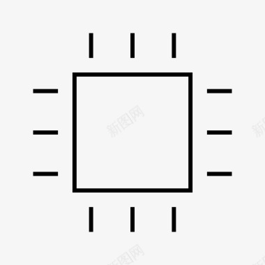 智能解码芯片芯片设备硬件图标图标