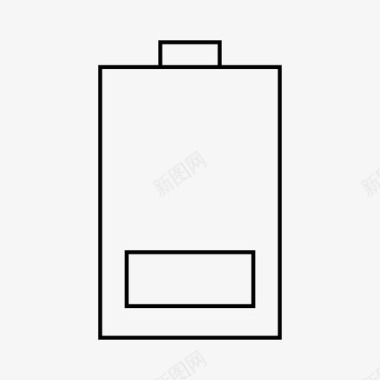 电源功率低电量蓄电池能量图标图标