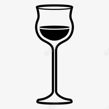白葡萄酒酒杯酒类饮料图标图标