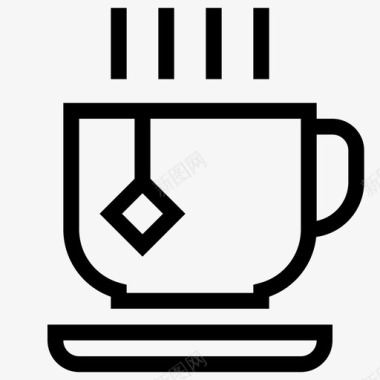 茶咖啡享受图标图标